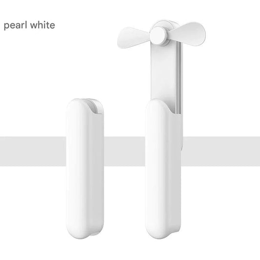 1pc Portable Mini Fan, USB Rechargeable 2000mAh Battery power bank type - c for iPhone or AndroidAnd 3 Adjustable Speed, Foldable - DivineLink1 | Electronics, Fitness, Household Essentials | Shop