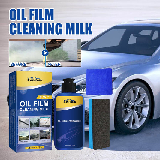 2 In 1 Car Oil Film Cleaner Oil Film Cleaner For Car Front Windshield Window Stains - DivineLink1 | Electronics, Fitness, Household Essentials | Shop