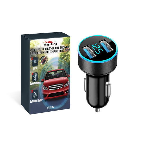 2 - In - I Sterl Th Car Signal Jammer With Charging Pod, Car Dual USB Interface Mobile Phone Multi - Function Charger - DivineLink1 | Electronics, Fitness, Household Essentials | Shop