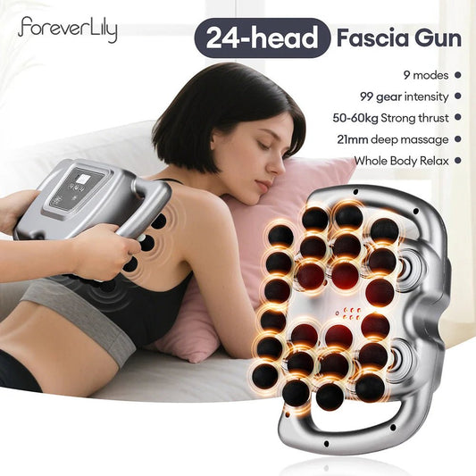 24 - Head Fascia Gun 99 Levels Strength High - Frequency Vibration Body Massage Gun Back and Waist Massager Neck Shoulder masajeador - DivineLink1 | Electronics, Fitness, Household Essentials | Shop