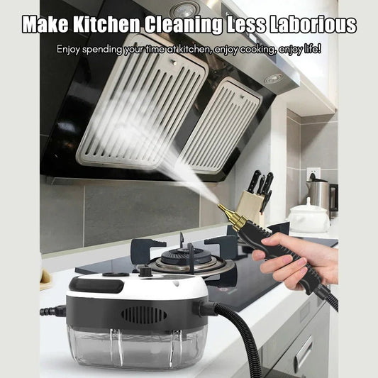 2500W Portable Handheld Steam Cleaner High Temperature Pressurized Steam Cleaning Machine with Brush Heads for Furniture Car - DivineLink1 | Electronics, Fitness, Household Essentials | Shop