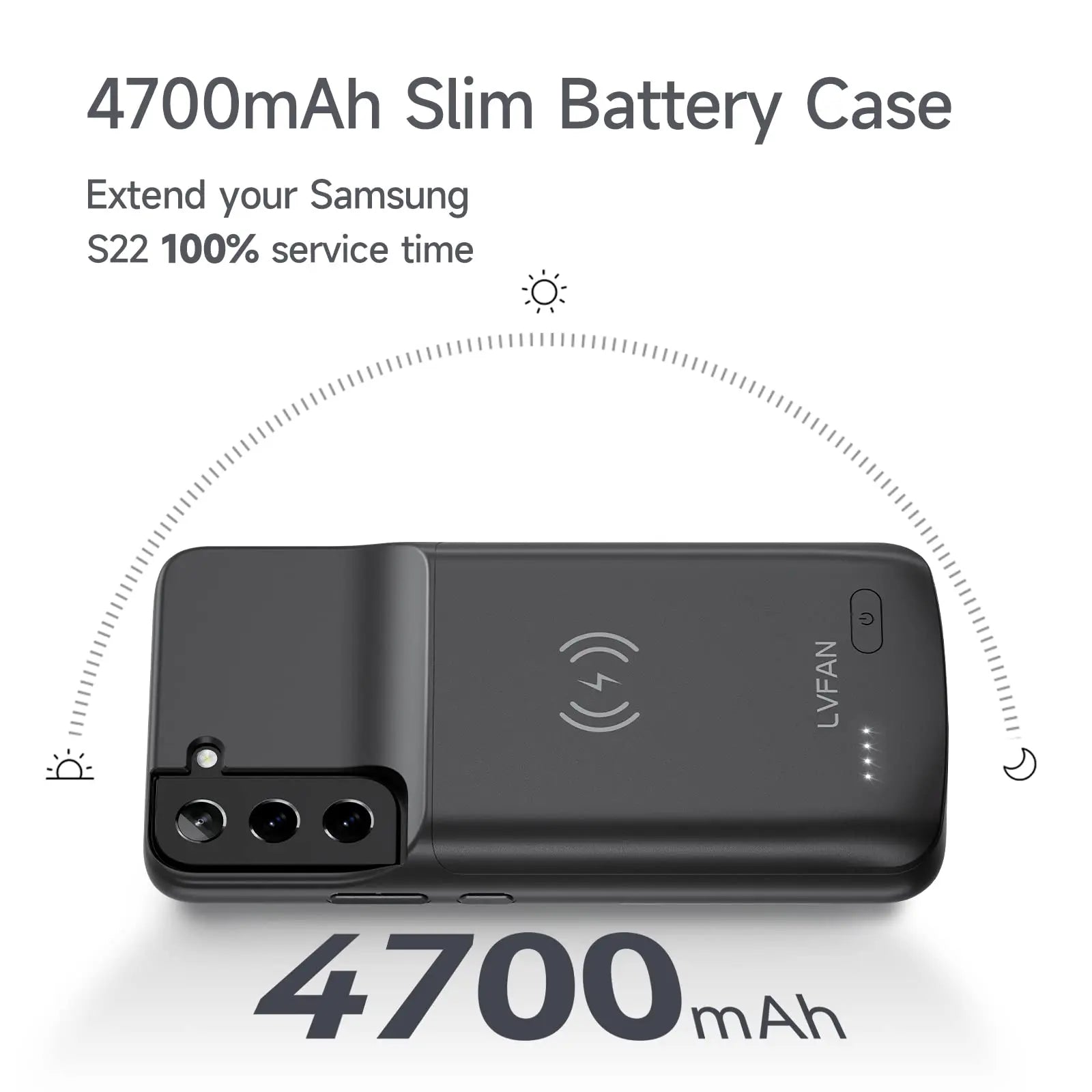 5000mAh Battery Case for Samsung Galaxy S22 Rechargeable Extended Battery Charging Charger Case Power Bank Cover - DivineLink1 | Electronics, Fitness, Household Essentials | Shop