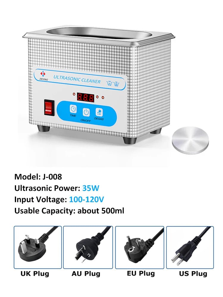 800ml Ultrasonic Cleaner 40kHz Ultra Sonic Cleaner with Timer Ultrasonic Jewelry Cleaner Ultrasonic Cleaning Machine - DivineLink1 | Electronics, Fitness, Household Essentials | Shop