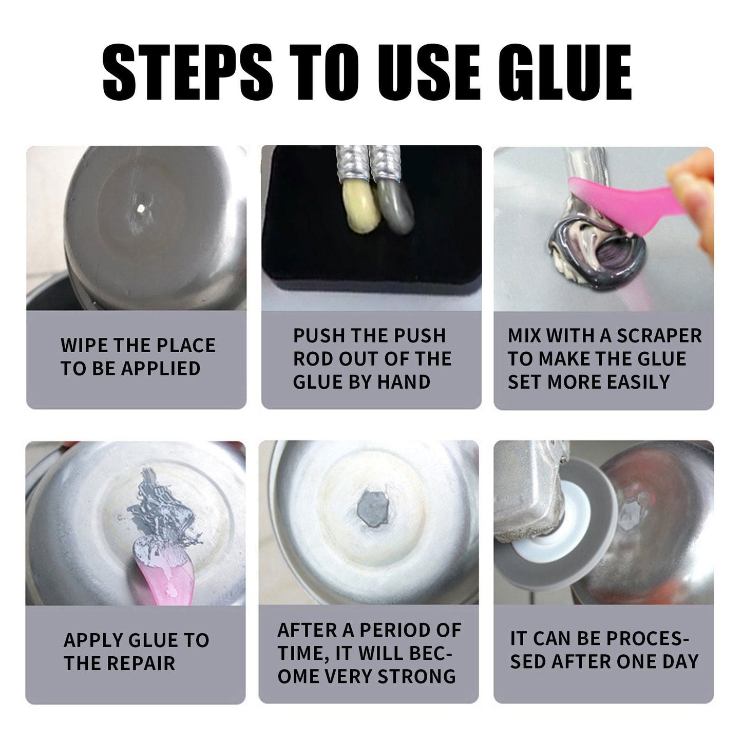 AB Casting Glue, Fast Drying Metal Tank Repair High Temperature Casting Glue - DivineLink1 | Electronics, Fitness, Household Essentials | Shop