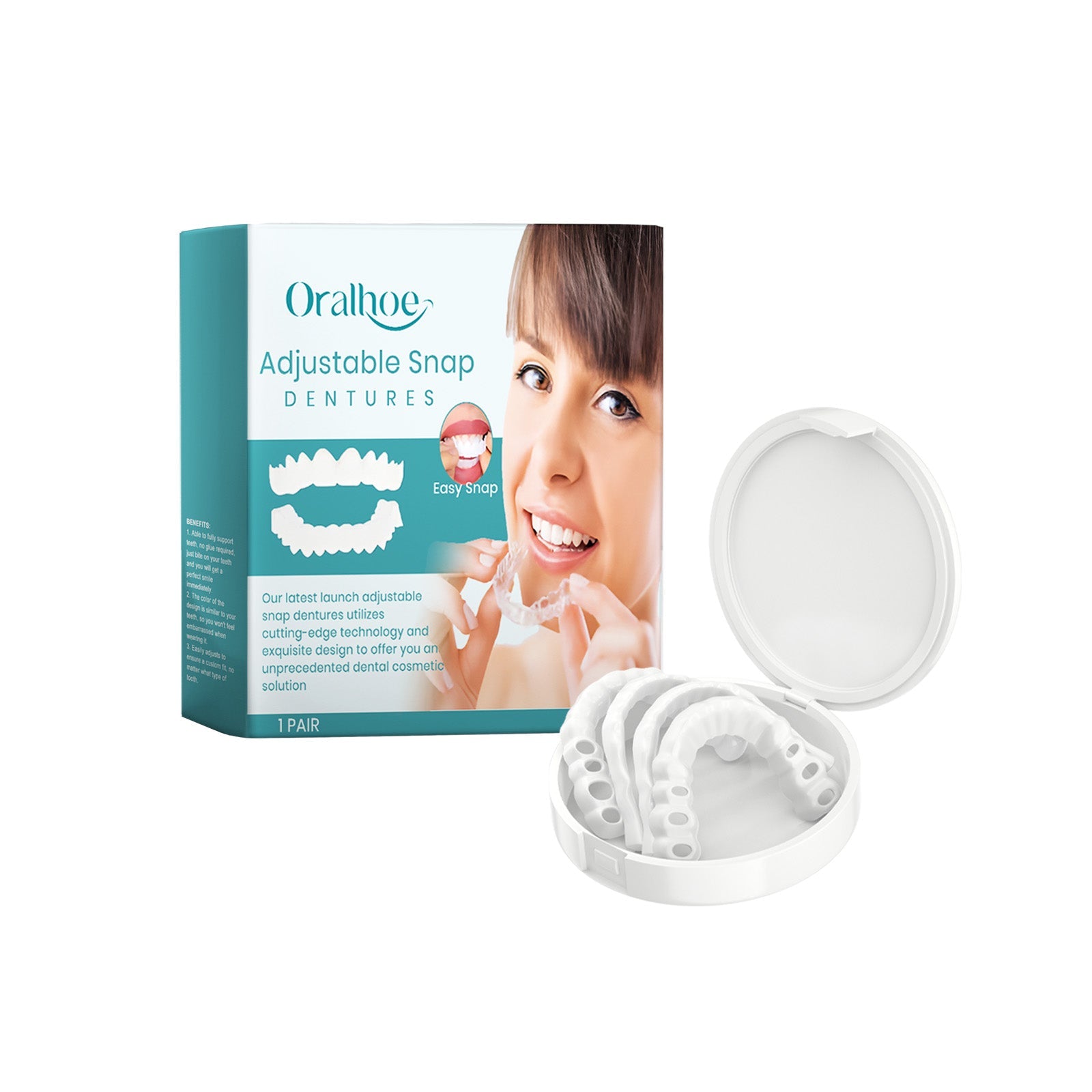 Adjustable Buckle Dentures, Comfortable Adjustable Dentures To Fit The Mouth Chewing Force And Fit The Teeth - DivineLink1 | Electronics, Fitness, Household Essentials | Shop
