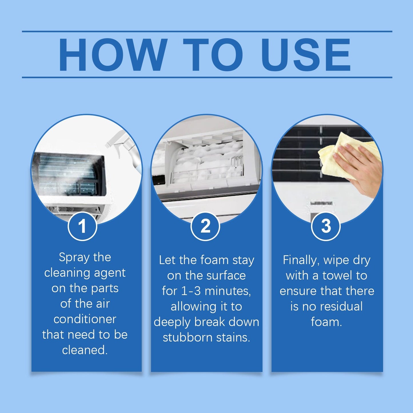 Air Conditioner Cleaner, Household Hanging Cabinet Air Conditioner Decontamination Deodorization Bubble Decontamination Stain Spray - DivineLink1 | Electronics, Fitness, Household Essentials | Shop