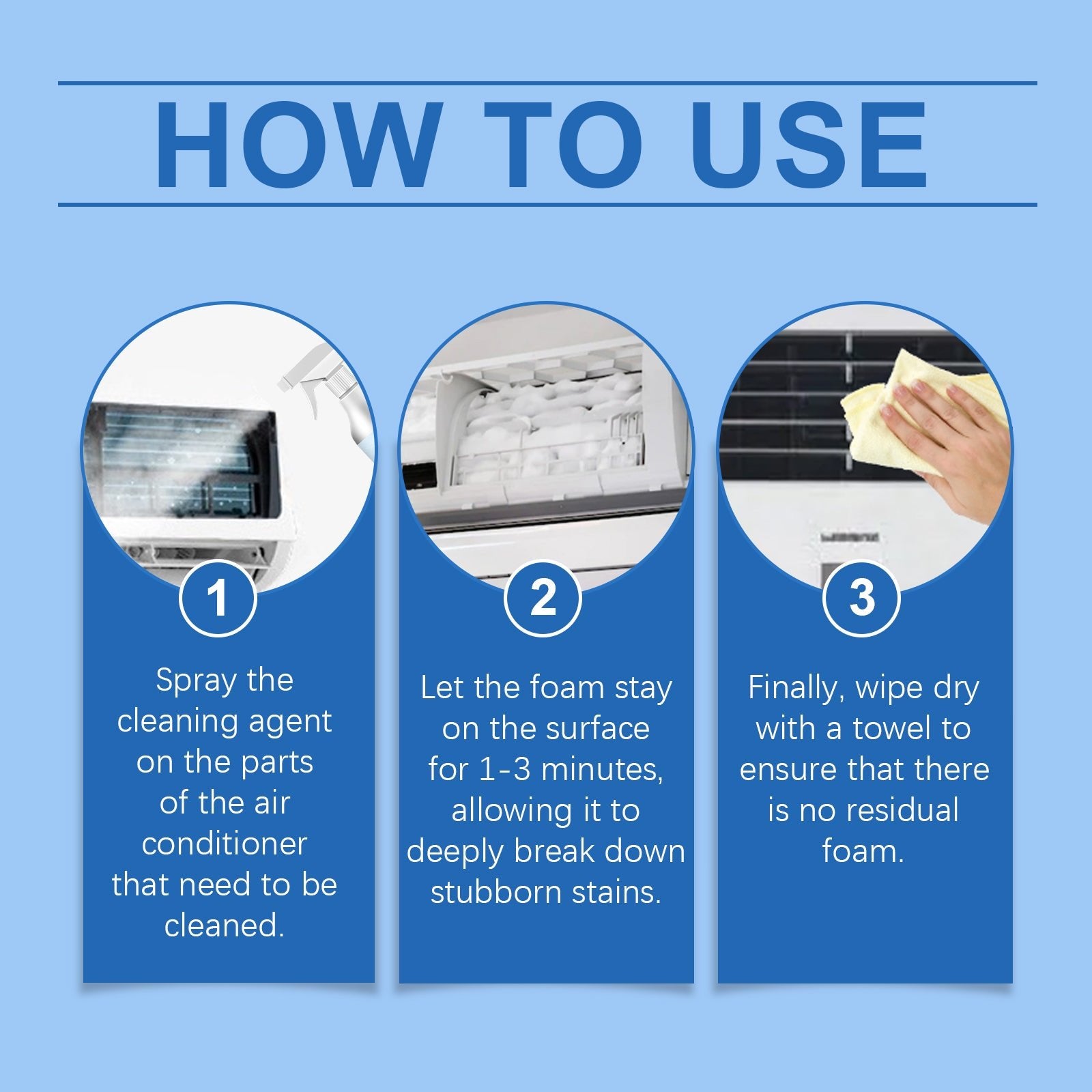 Air Conditioner Cleaner, Household Hanging Cabinet Air Conditioner Decontamination Deodorization Bubble Decontamination Stain Spray - DivineLink1 | Electronics, Fitness, Household Essentials | Shop