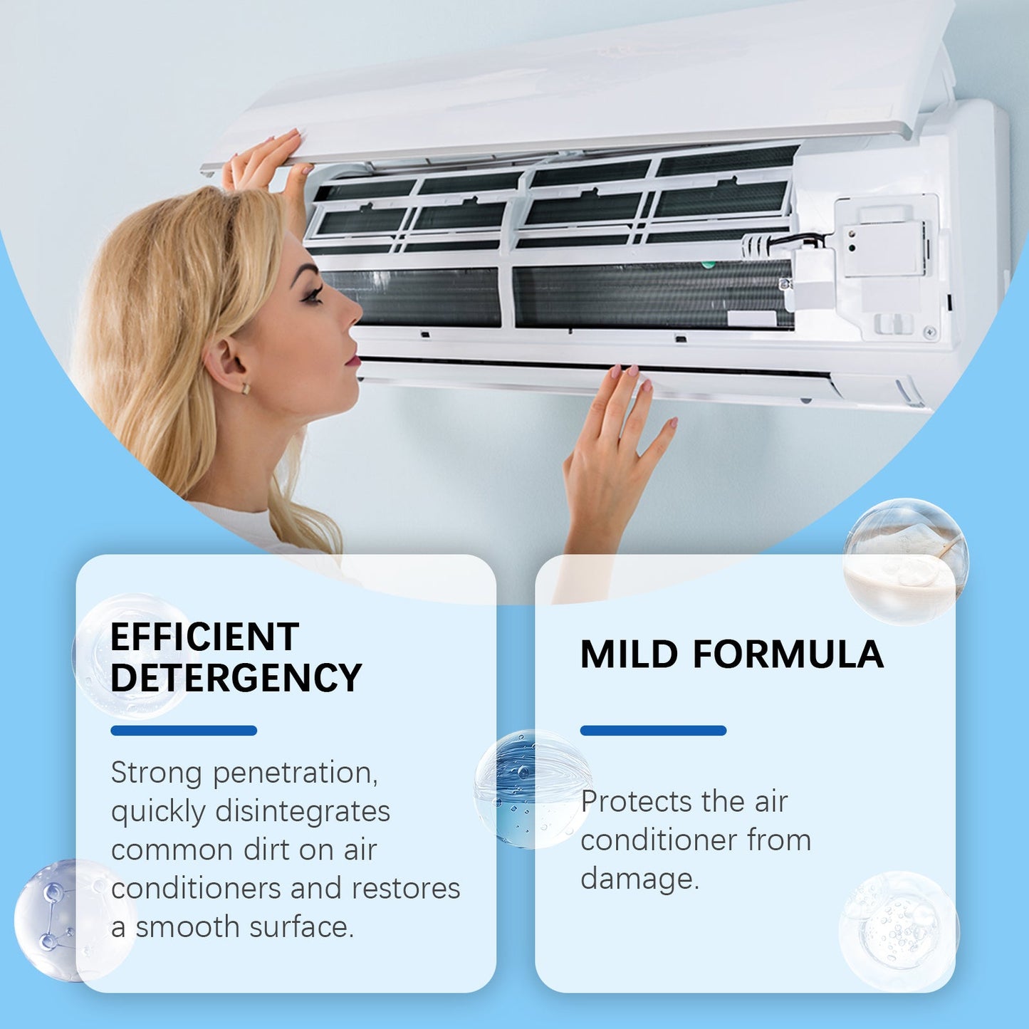 Air Conditioner Cleaner, Household Hanging Cabinet Air Conditioner Decontamination Deodorization Bubble Decontamination Stain Spray - DivineLink1 | Electronics, Fitness, Household Essentials | Shop