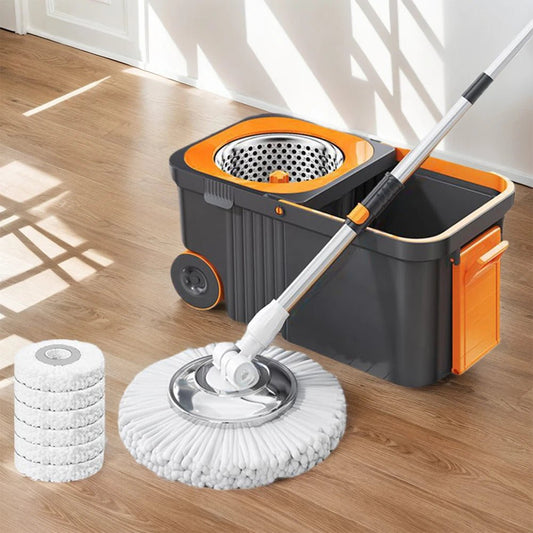 Automatic Dehydration Mop and Bucket Household Cleaning Brush Mop Brooms Cleaning Floor Household Handheld 360° Spin Mop - DivineLink1 | Electronics, Fitness, Household Essentials | Shop