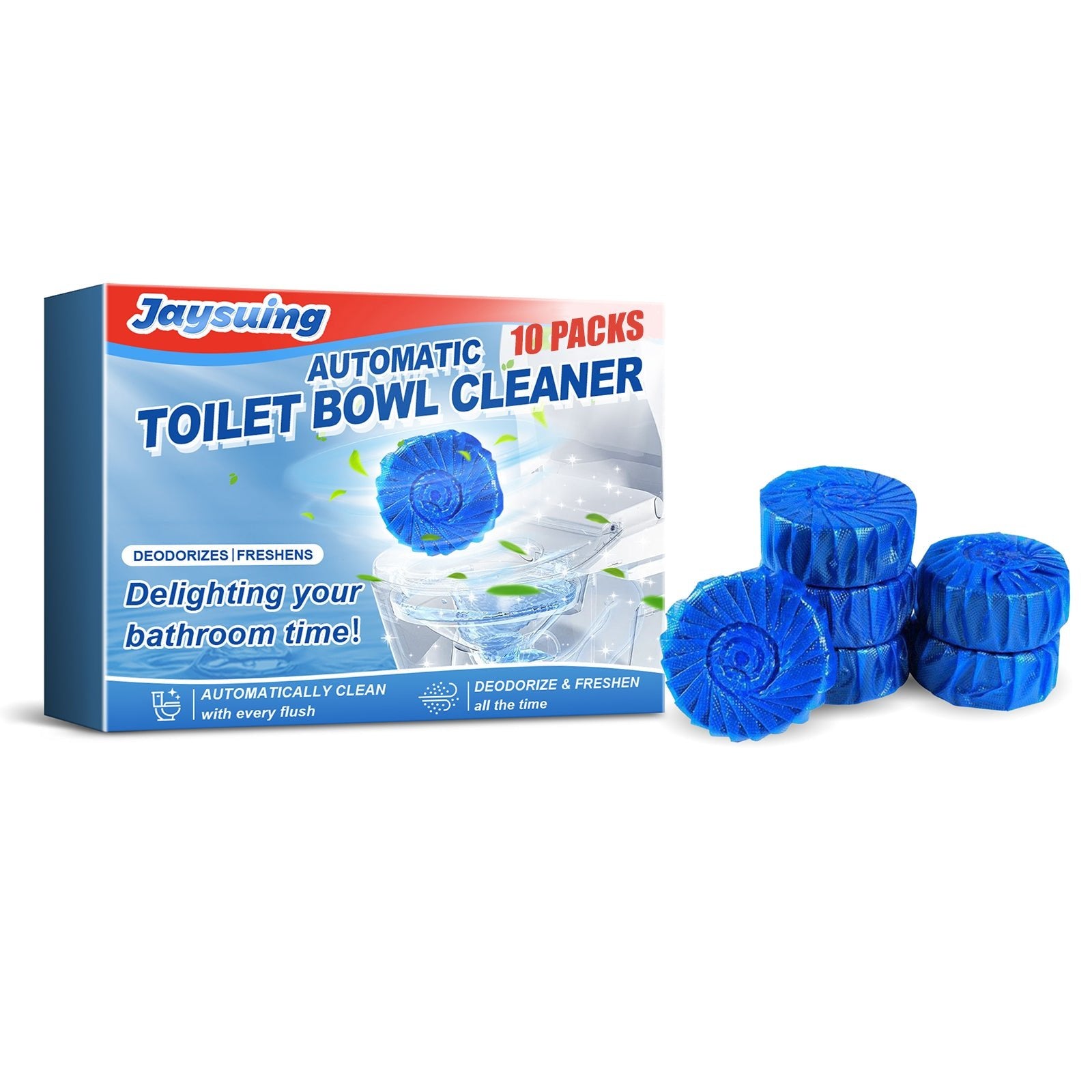 Automatic Toilet Bowl Cleaner, Household Descaling Deodorizing Deodorizing Odors Fresh Toilet Cleaning Block - DivineLink1 | Electronics, Fitness, Household Essentials | Shop