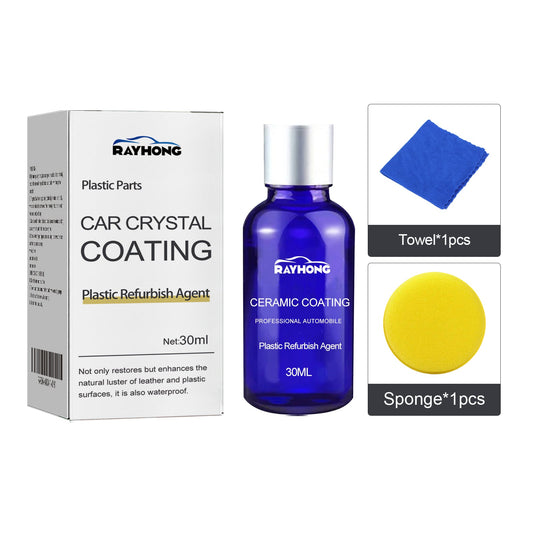 Automotive Plastic Refurbishment Coated Crystal Liquid, Instrument Panel Interior Clean Decontamination Anti - dust Refurbishment Bright Coating Liquid - DivineLink1 | Electronics, Fitness, Household Essentials | Shop