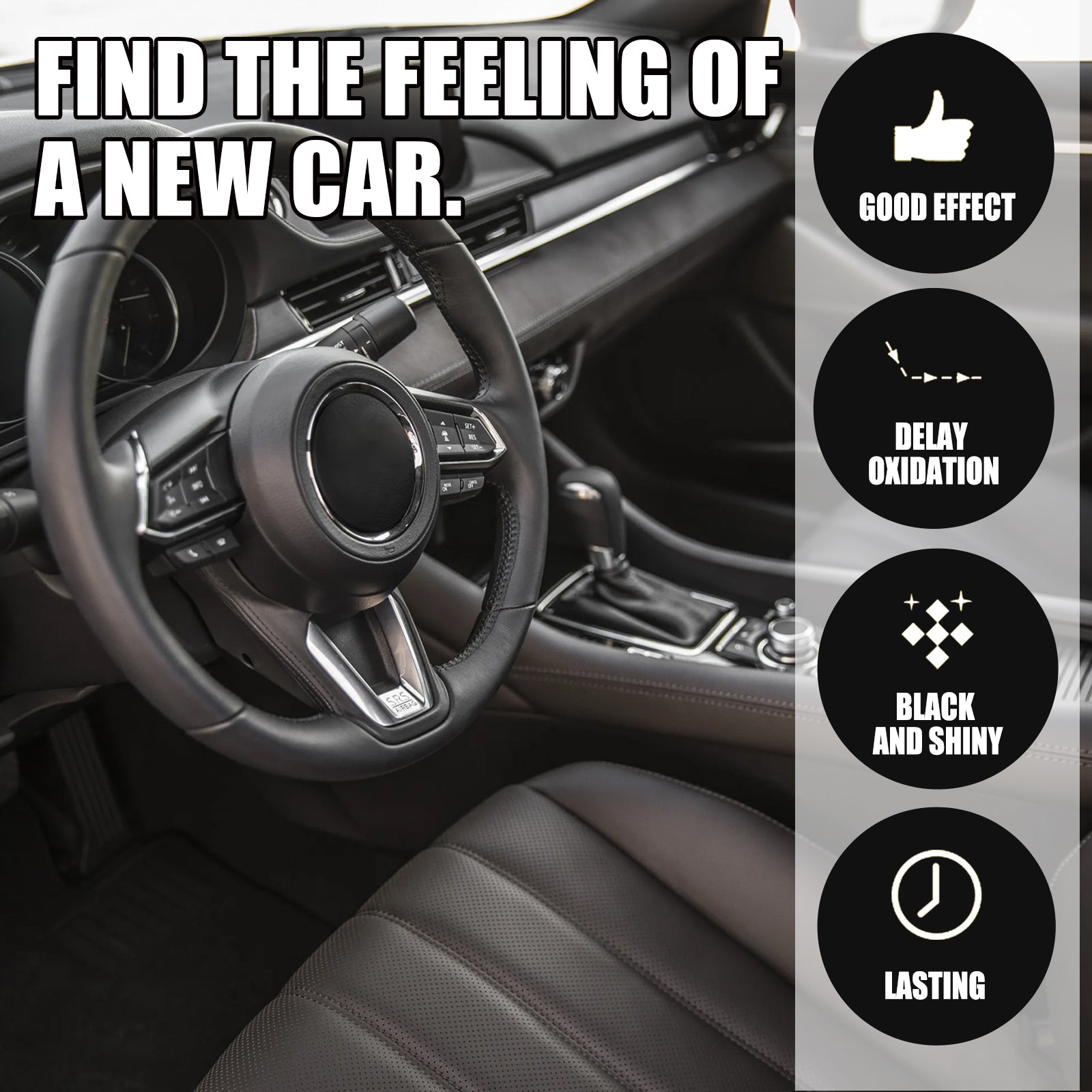Automotive Plastic Refurbishment Coated Crystal Liquid, Instrument Panel Interior Clean Decontamination Anti - dust Refurbishment Bright Coating Liquid - DivineLink1 | Electronics, Fitness, Household Essentials | Shop