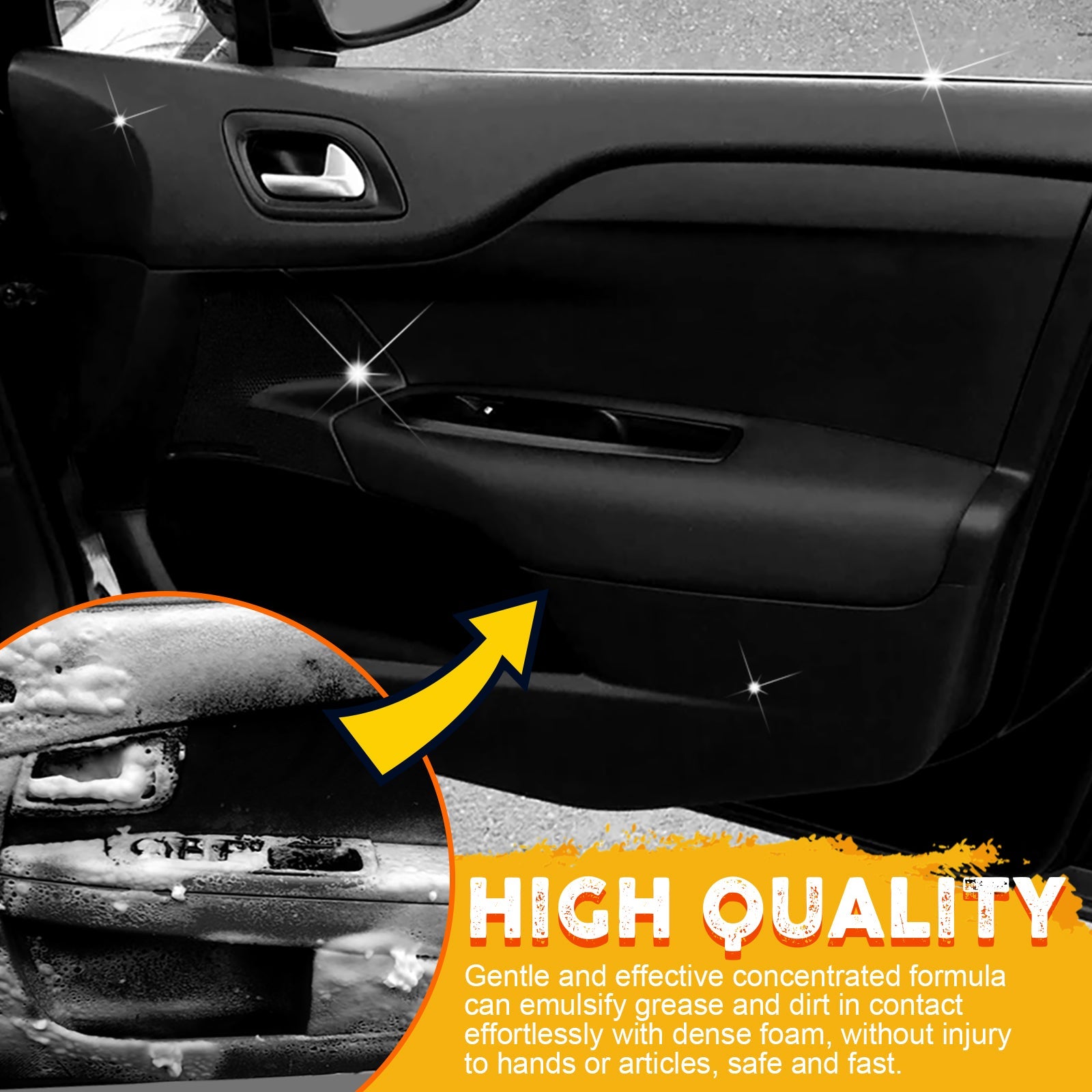 Automotive Steering Wheel Foam Cleaner, Leather Seat Supplies Decontamination Multi - Functional Interior Cleaner - DivineLink1 | Electronics, Fitness, Household Essentials | Shop