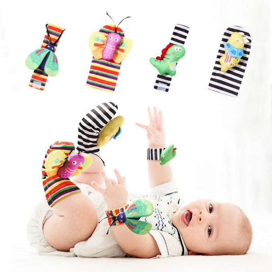 Baby Toys 0 - 1 Year Old Newborns Wrist Ringing Socks Comfort Set Baby Gift - DivineLink1 | Electronics, Fitness, Household Essentials | Shop