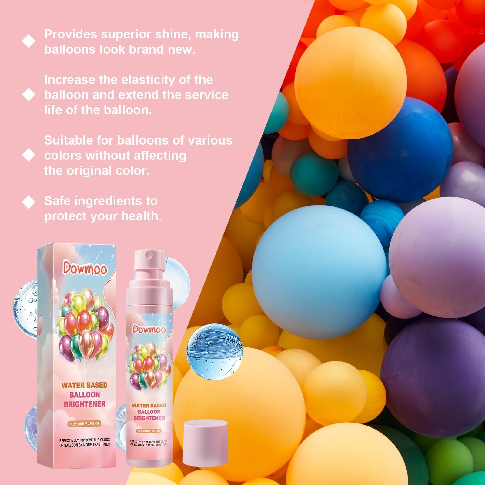 Balloon Brightener Scene Balloon Decoration Appearance Boost Gloss Long - Lasting Portable Brightener - DivineLink1 | Electronics, Fitness, Household Essentials | Shop