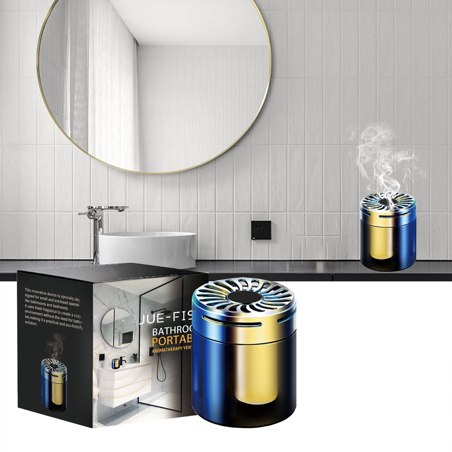 Bathroom Portable Ventilation Aromatherapy, Car Aromatherapy Bathroom Bedroom Deodorant Adornment - DivineLink1 | Electronics, Fitness, Household Essentials | Shop