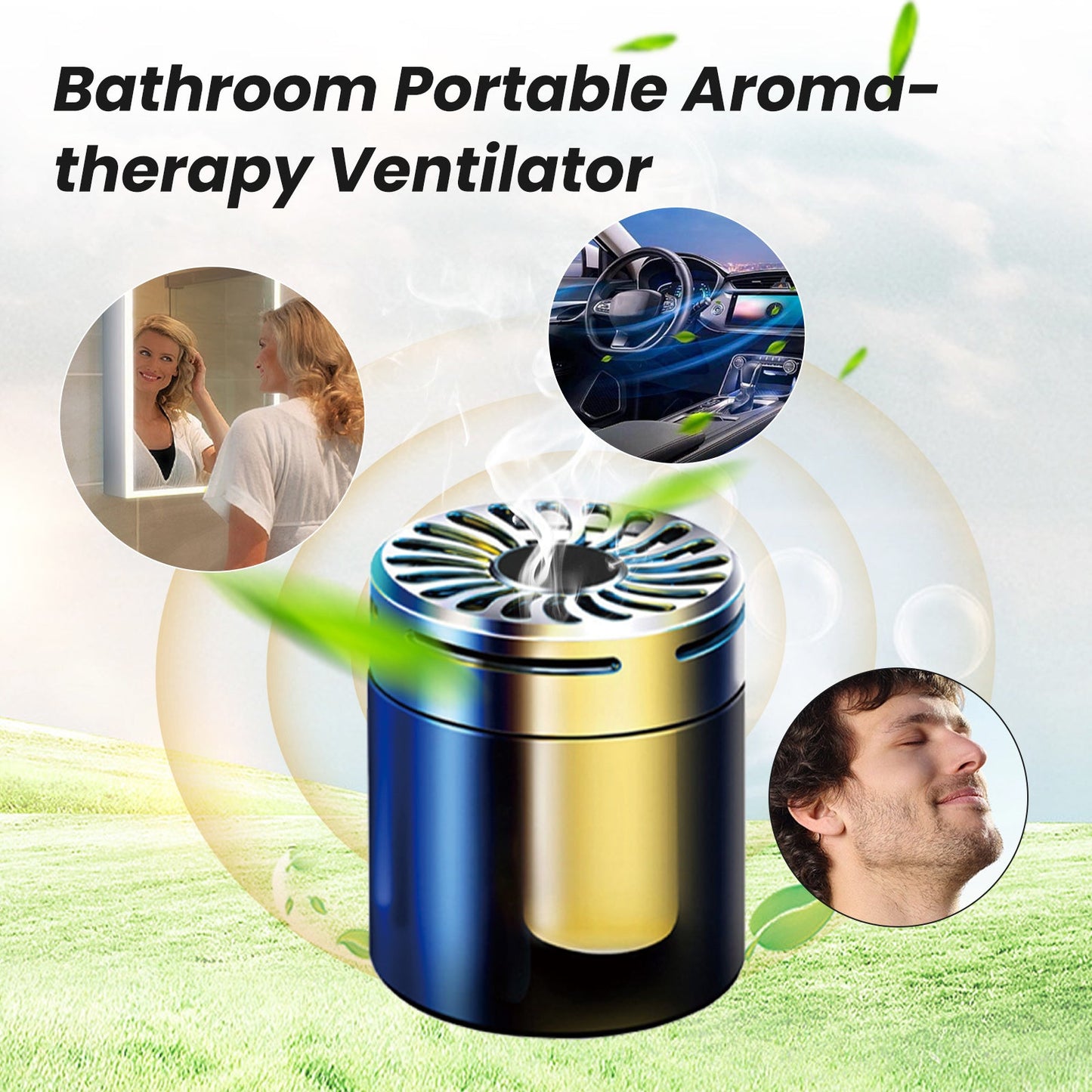 Bathroom Portable Ventilation Aromatherapy, Car Aromatherapy Bathroom Bedroom Deodorant Adornment - DivineLink1 | Electronics, Fitness, Household Essentials | Shop