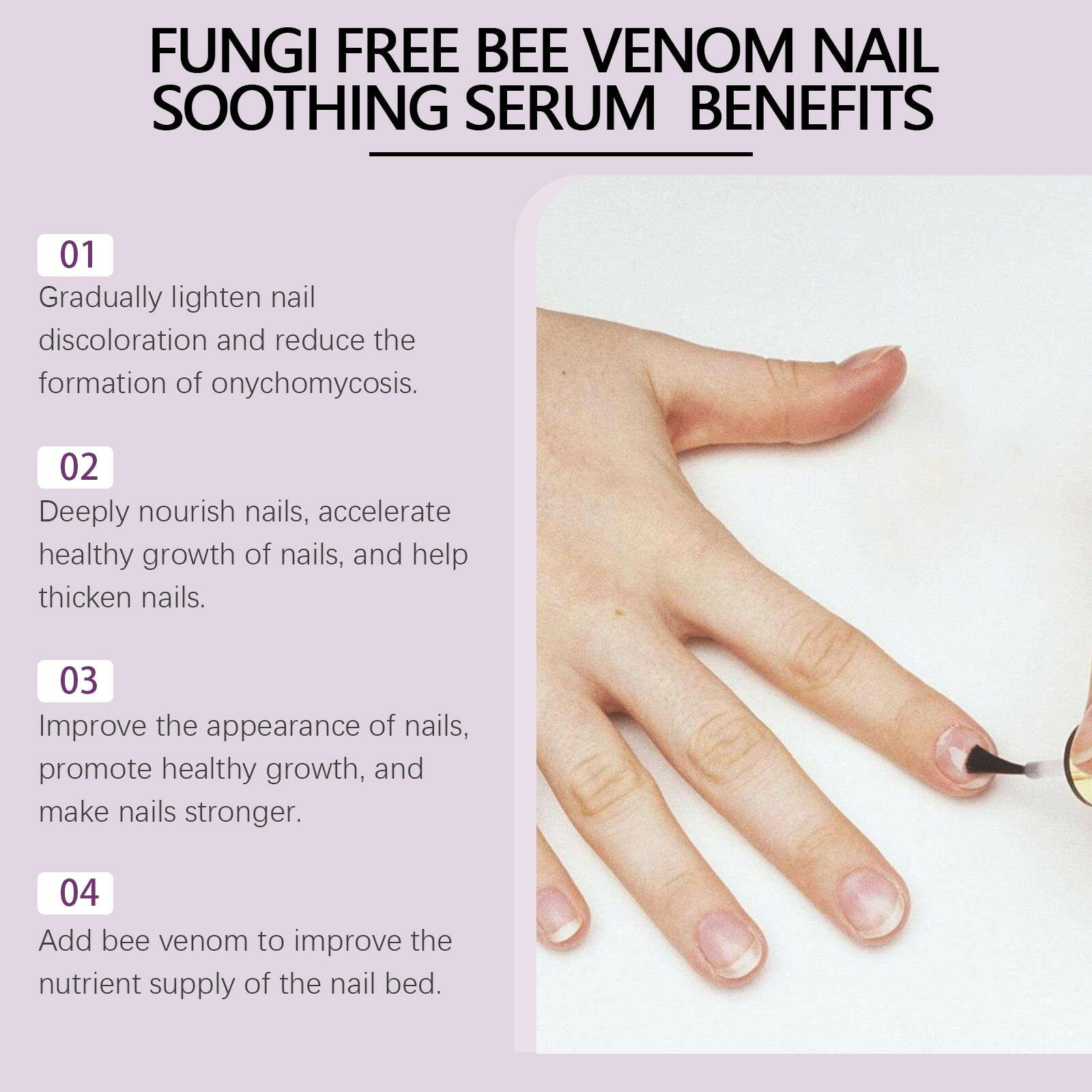 Bee Venom Grey Nail Care Solution For Hand And Foot Nails Cleansing Nutrition Repair Brightening Rotten Nails Thickening - DivineLink1 | Electronics, Fitness, Household Essentials | Shop