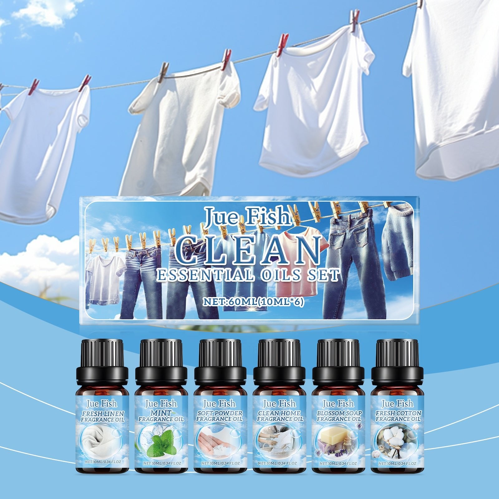 Cleansing Essential Oil Set, Fresh Natural Humidifier Essential Oil Lasting Essential Oil Perfume Oil - DivineLink1 | Electronics, Fitness, Household Essentials | Shop
