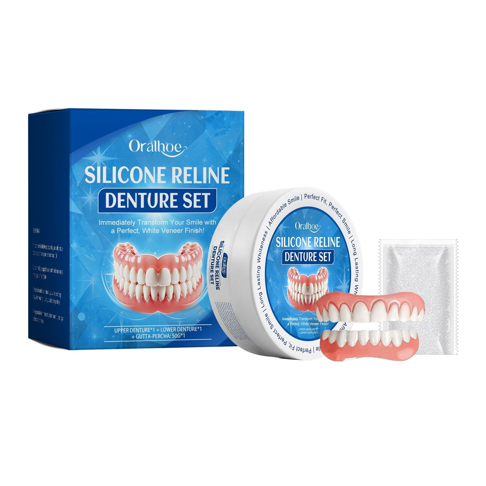 Cosmetic Denture Set, Improve Smile Comfort Cosmetic Dental Crevices Care Set - DivineLink1 | Electronics, Fitness, Household Essentials | Shop