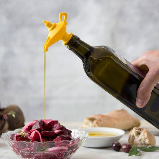 Creative silicone Aladdin lamp wine pouring device kitchen oil pouring nozzle leak proof sealing plug spiral type wine - DivineLink1 | Electronics, Fitness, Household Essentials | Shop