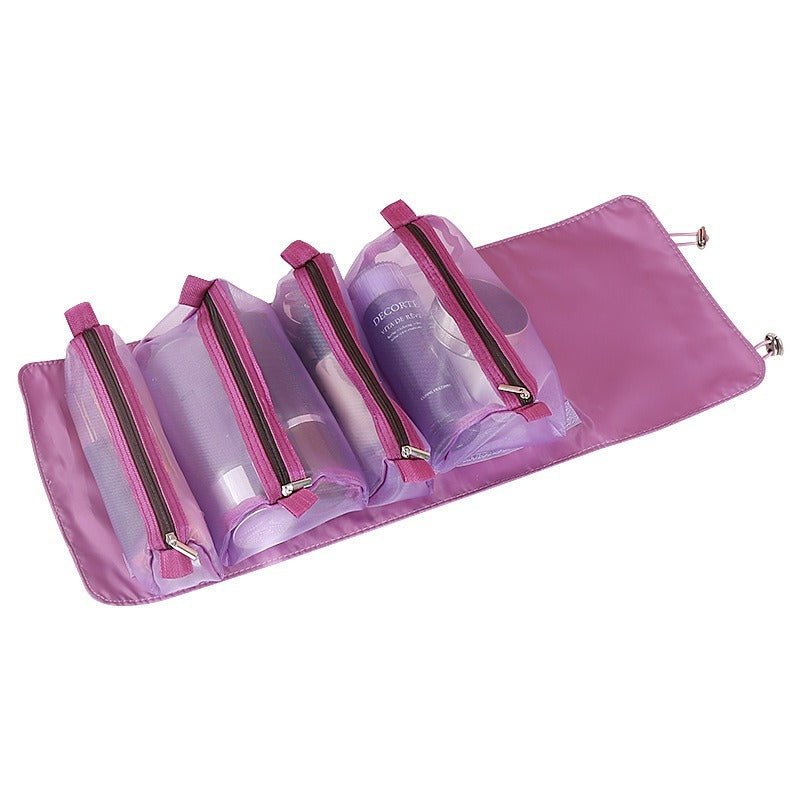 Detachable Cosmetic Bag Portable Large Capacity 4 in 1 Makeup Bags Portable Folding Travel Cosmetics Storage Toiletry Bag - DivineLink1 | Electronics, Fitness, Household Essentials | Shop