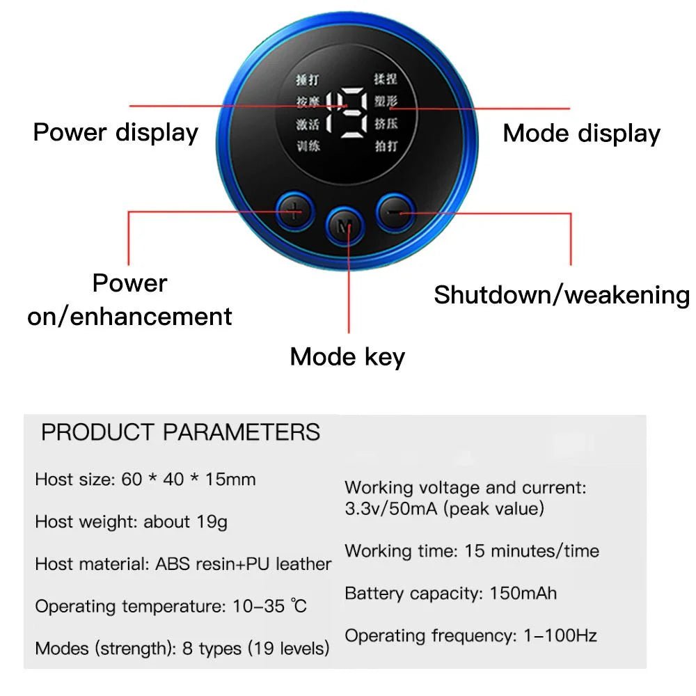Electric Muscle Stimulator EMS Wireless Buttocks Hip Trainer Abdominal ABS Stimulator Fitness Body Slimming Massager - DivineLink1 | Electronics, Fitness, Household Essentials | Shop