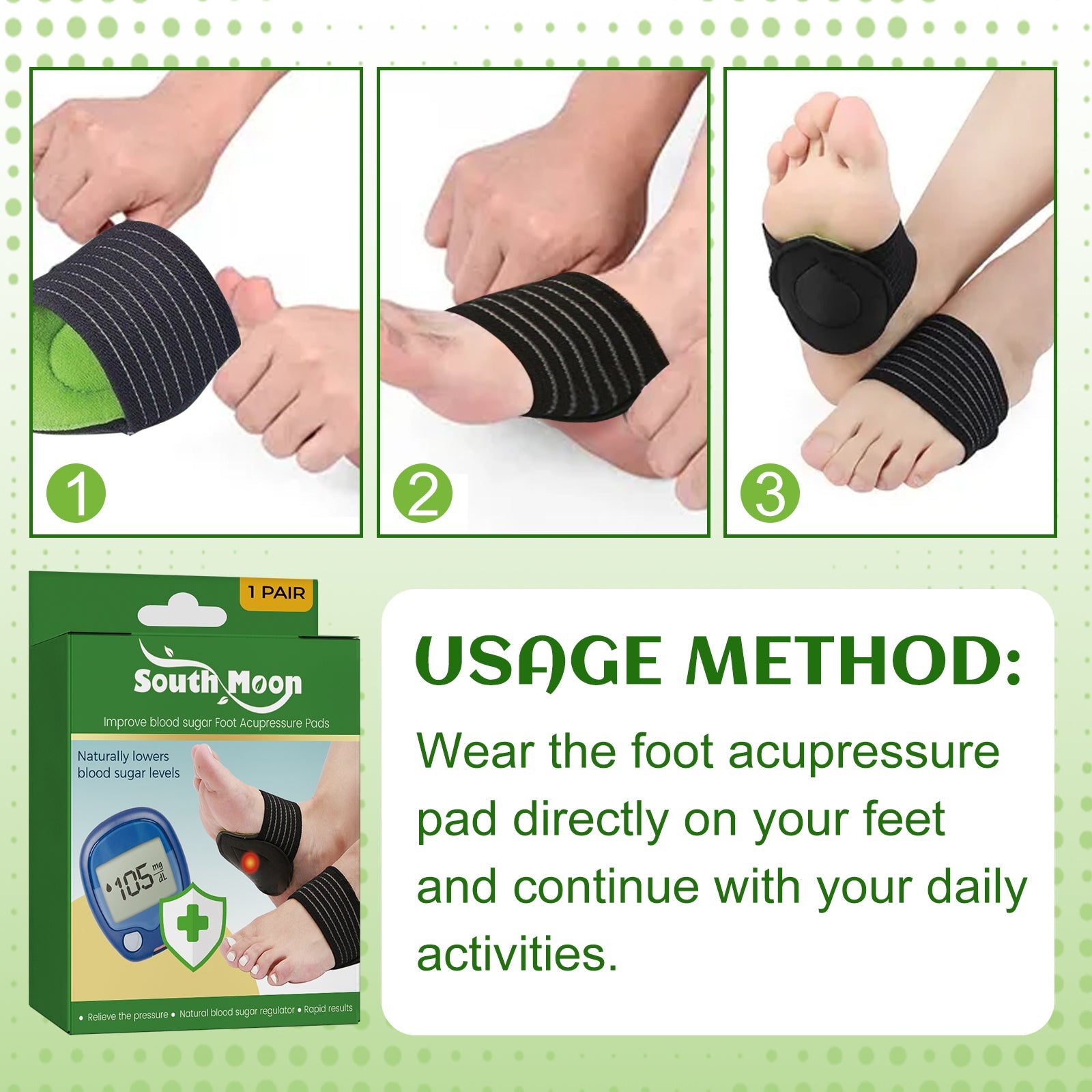 Foot Acupressure Pads, Relieve Heel Soreness Foot Massage Treatment Physical Discomfort Acupressure Pad - DivineLink1 | Electronics, Fitness, Household Essentials | Shop