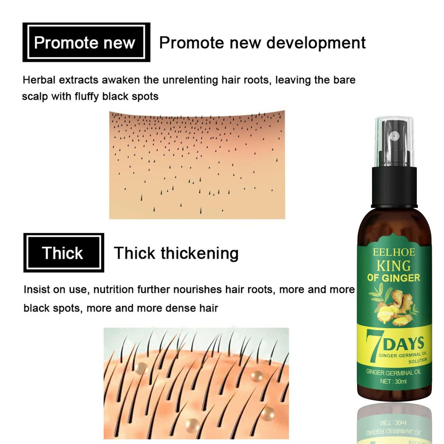 Ginger Hair Spray, Strengthens Hair, Massages Scalp And Restores Hair - DivineLink1 | Electronics, Fitness, Household Essentials | Shop