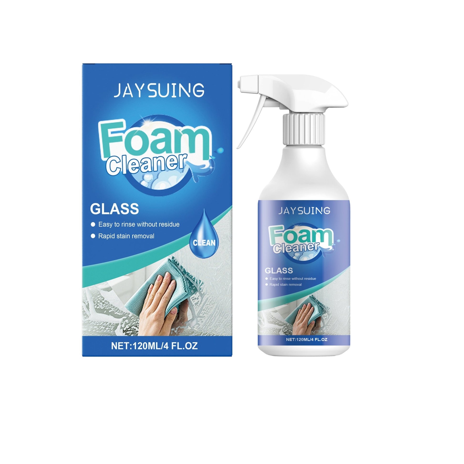 Glass Foam Cleaner cleans oil stains with refurbished daily maintenance glass cleaning spray - DivineLink1 | Electronics, Fitness, Household Essentials | Shop