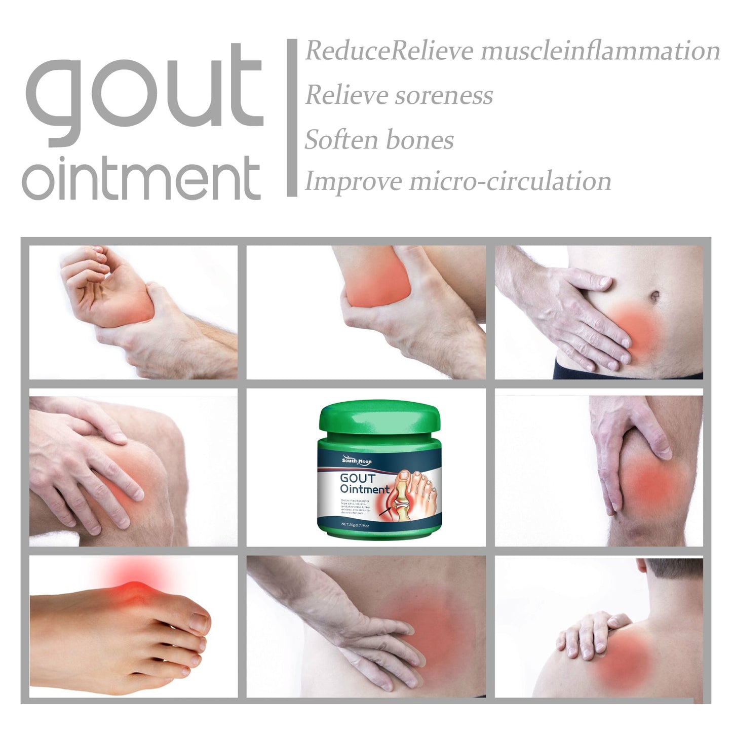 Gout Ointment, Relieve Joint, Shoulder, Neck And Muscle Soreness Massage Care Cream - DivineLink1 | Electronics, Fitness, Household Essentials | Shop