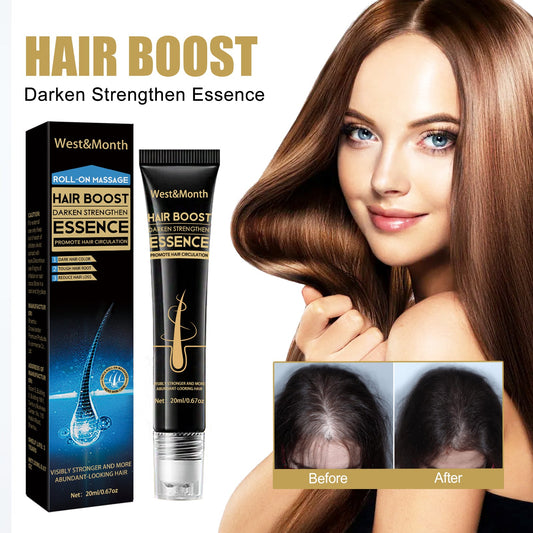 Hair Boost Darken Strengthen Essence, Scalp Massage Moisturizing Hair Roots Thick Smooth Hair Care Ball - DivineLink1 | Electronics, Fitness, Household Essentials | Shop