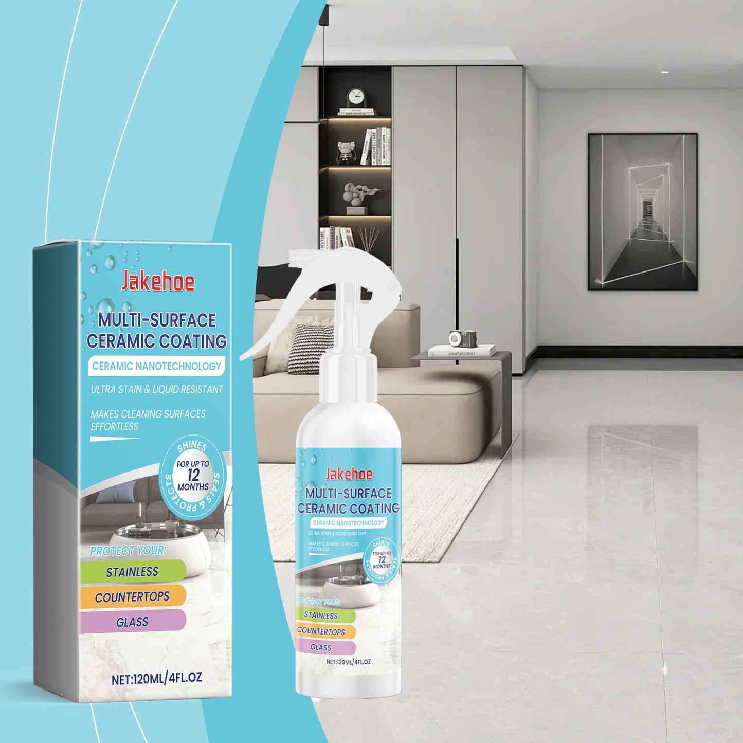 Home Ceramic Coating Spray Interior Tile Cleaning And Polishing Remove Wax Dirt Refurbishing Spray - DivineLink1 | Electronics, Fitness, Household Essentials | Shop