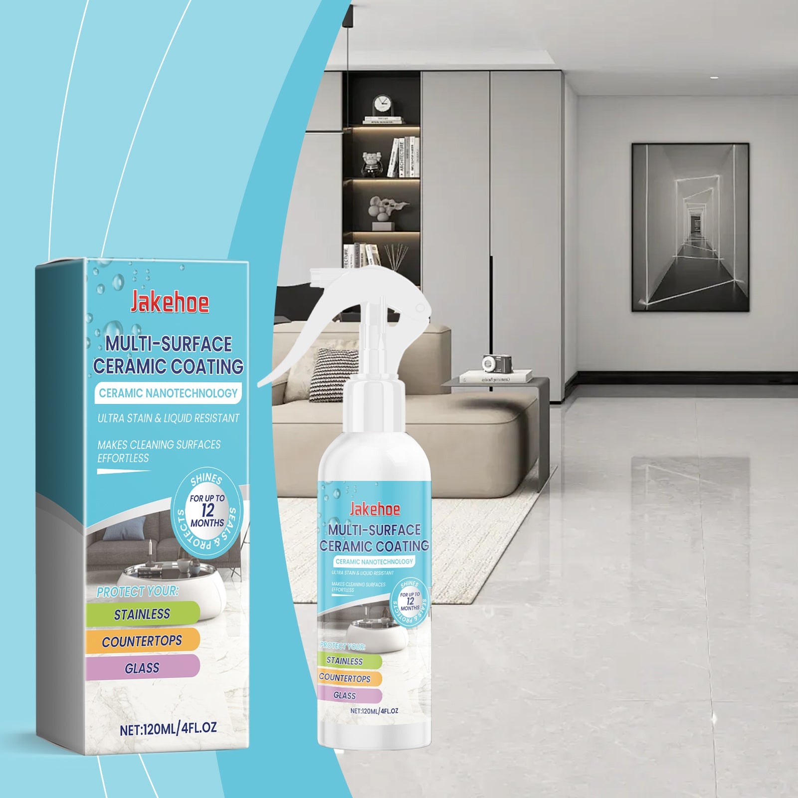 Home Ceramic Coating Spray Interior Tile Cleaning And Polishing Remove Wax Dirt Refurbishing Spray - DivineLink1 | Electronics, Fitness, Household Essentials | Shop
