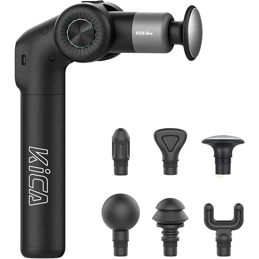 KiCA Evo Adjustable Fascia Gun with 6 Massage Heads and Heat, 3 Gear 3200rpm 9cm Extension Rod Aluminum, for Muscle Relaxatio - DivineLink1 | Electronics, Fitness, Household Essentials | Shop