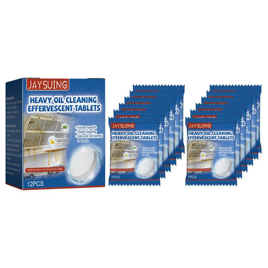 Kitchen Oil Stain Cleaning Tablets Heavy Oil Dirt Stain Cleaning Effervescent Tablets Kitchen Range Hood Cooktop - DivineLink1 | Electronics, Fitness, Household Essentials | Shop