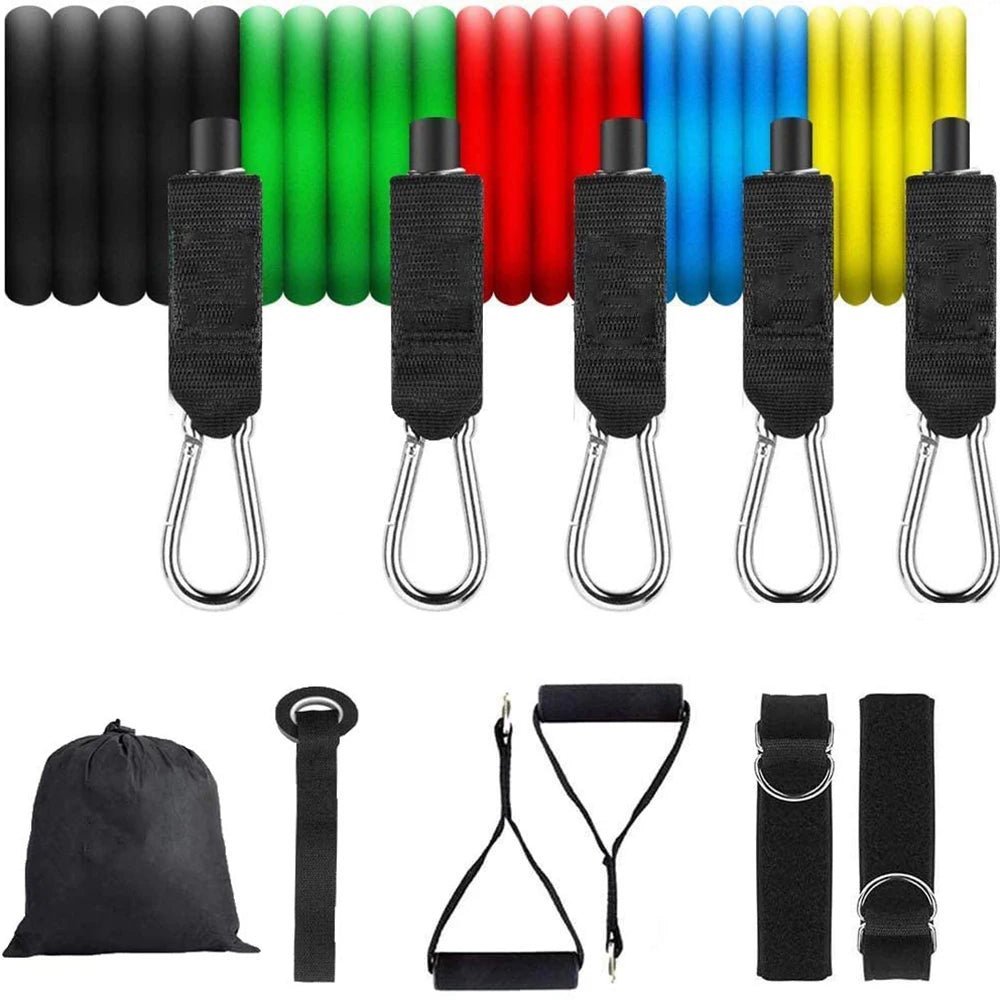 Latex resistance Pull bands rope for Pilates, yoga, CrossFit, fitness , 11PCs - DivineLink1 | Electronics, Fitness, Household Essentials | Shop