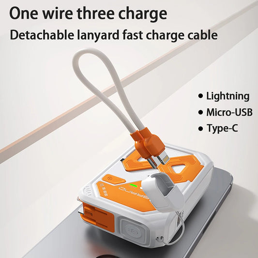 Magnetic Portable Wireless Charging Bank - 10000mAh, 22.5W fast charging, foldable AC plug, USB - C cable, built - in stand, multi - d - DivineLink1 | Electronics, Fitness, Household Essentials | Shop