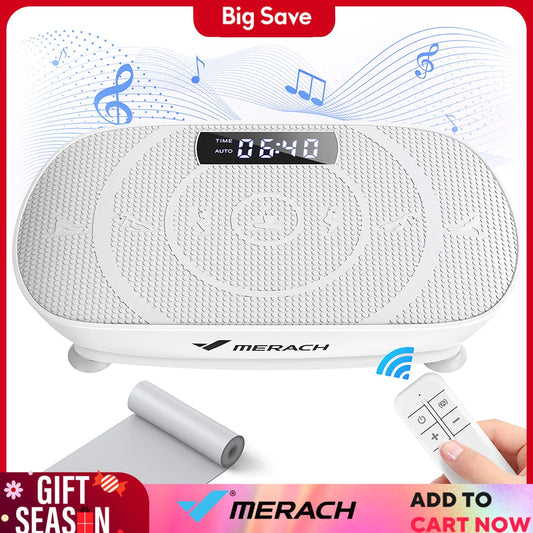 MERACH Vibration Plate Exercise Machine Whole Body Workout Power Vibrate Fitness Platform Vibration Plate Weight Loss & Shaping - DivineLink1 | Electronics, Fitness, Household Essentials | Shop