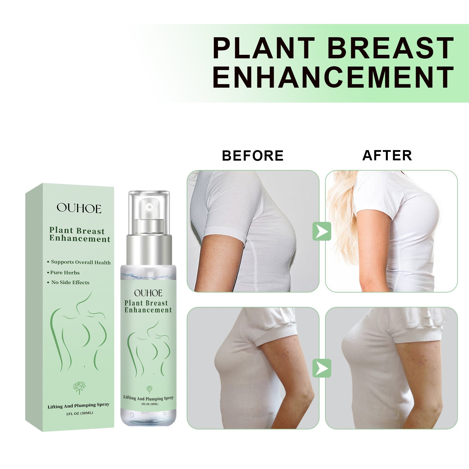 Natural Herbal Breast Spray Moisturizes Plump, Firming And Firming Breasts Massage Treatment - DivineLink1 | Electronics, Fitness, Household Essentials | Shop