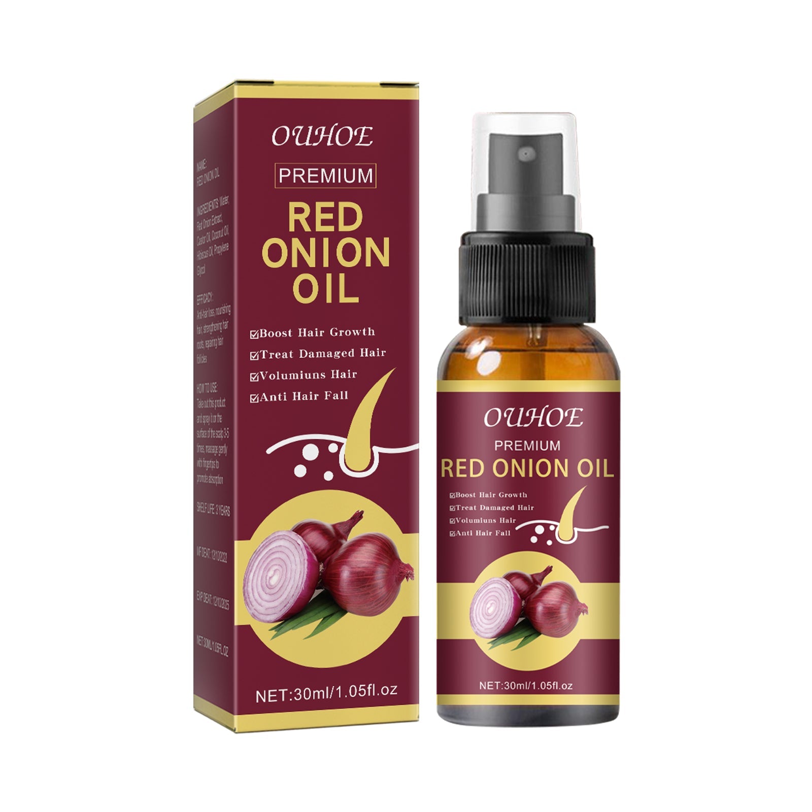 Onion Hair Growth Essential Oil, Strengthens And Hydrates Hair Growth Hair Dense Hair Care Spray - DivineLink1 | Electronics, Fitness, Household Essentials | Shop