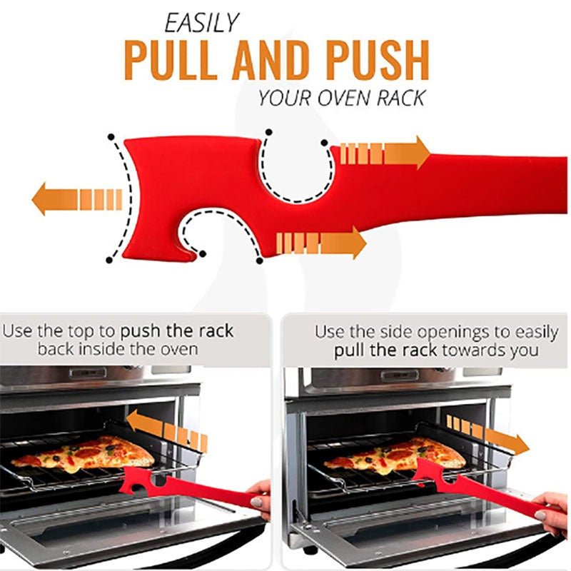 Oven baking tray tool kitchen multifunctional push - pull rod non scalding hand push - pull device - DivineLink1 | Electronics, Fitness, Household Essentials | Shop