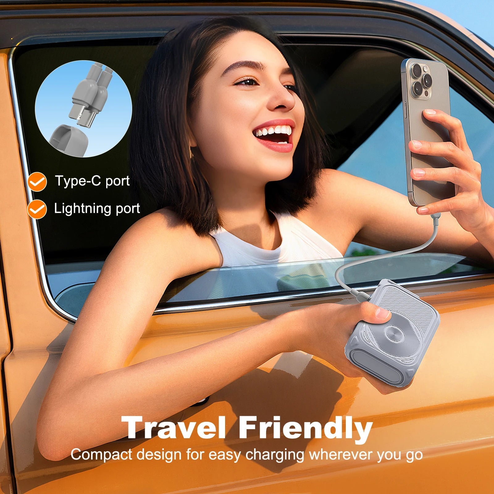 PD 22.5W Fast Charging 10000mAh Magnetic Wireless Power Bank USB Type - C Detachable Data Cable Phone Holder Emergency PowerBank - DivineLink1 | Electronics, Fitness, Household Essentials | Shop