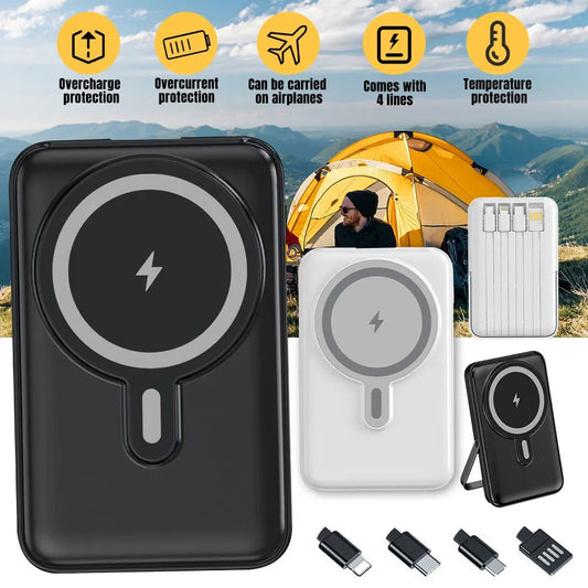 Power Bank 10000mAh Mini Magnetic 22.5W Wireless Fast Charging Portable External Battery for iPhone Android Powerbank - DivineLink1 | Electronics, Fitness, Household Essentials | Shop