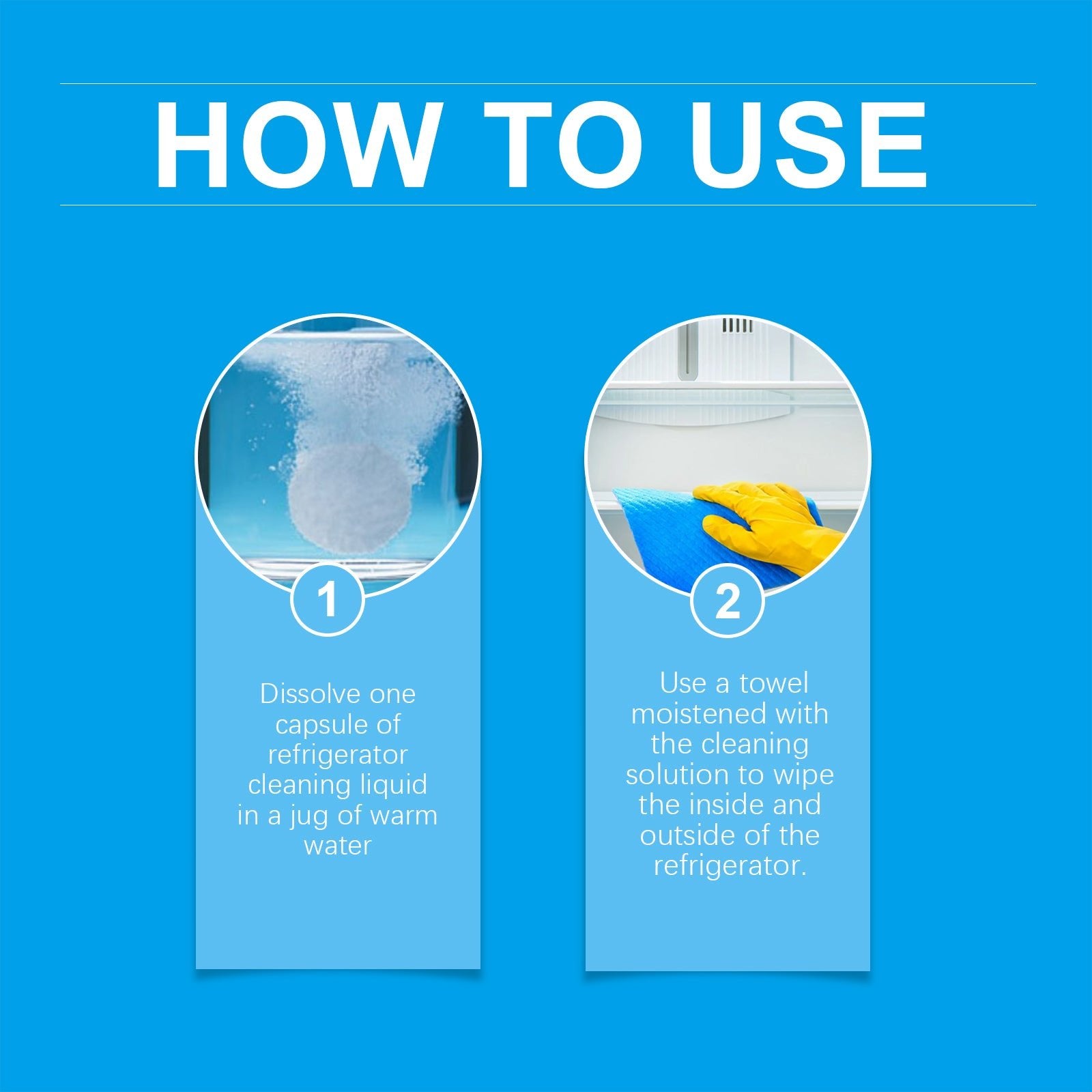 Refrigerator Cleaning Effervescent Tablet Kitchen Refrigerator Cleaning Anti - Oil Anti - Odor Multi - Purpose Cleaning Tablet - DivineLink1 | Electronics, Fitness, Household Essentials | Shop