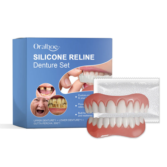 Silicone Resin Denture Set, Enhance Smile Appearance Comfortable Material Denture Beauty Care - DivineLink1 | Electronics, Fitness, Household Essentials | Shop
