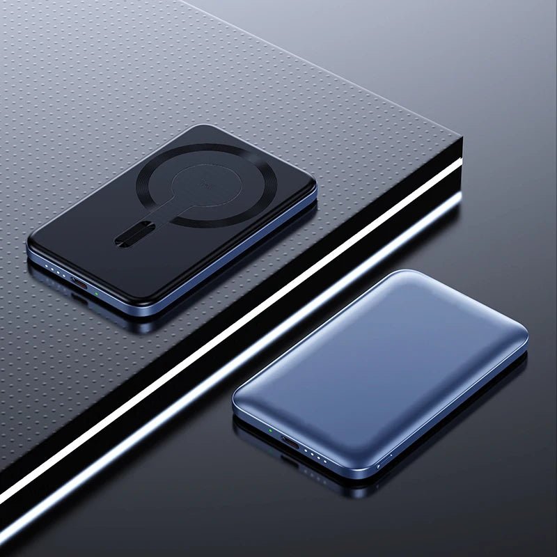 Thin Wireless Power Bank Magnetic PD20W 5000mAh Portable Fast Charging External Battery for Magsafe For iPhone 16 15 14 13 - DivineLink1 | Electronics, Fitness, Household Essentials | Shop