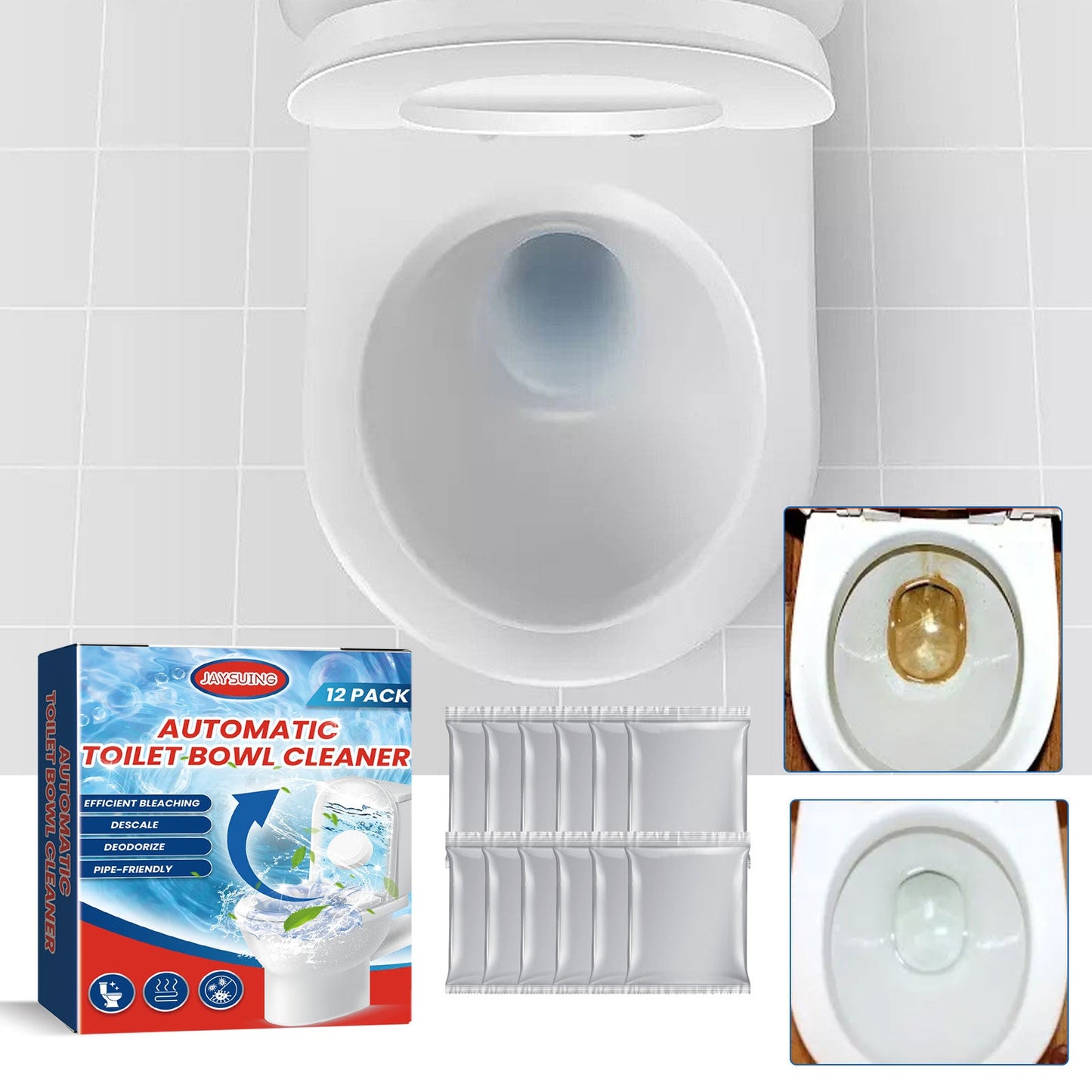 Toilet Cleaning Effervescent Tablet Household Descaling Deodorizing Odors Stains Toilet Stain Remover - DivineLink1 | Electronics, Fitness, Household Essentials | Shop