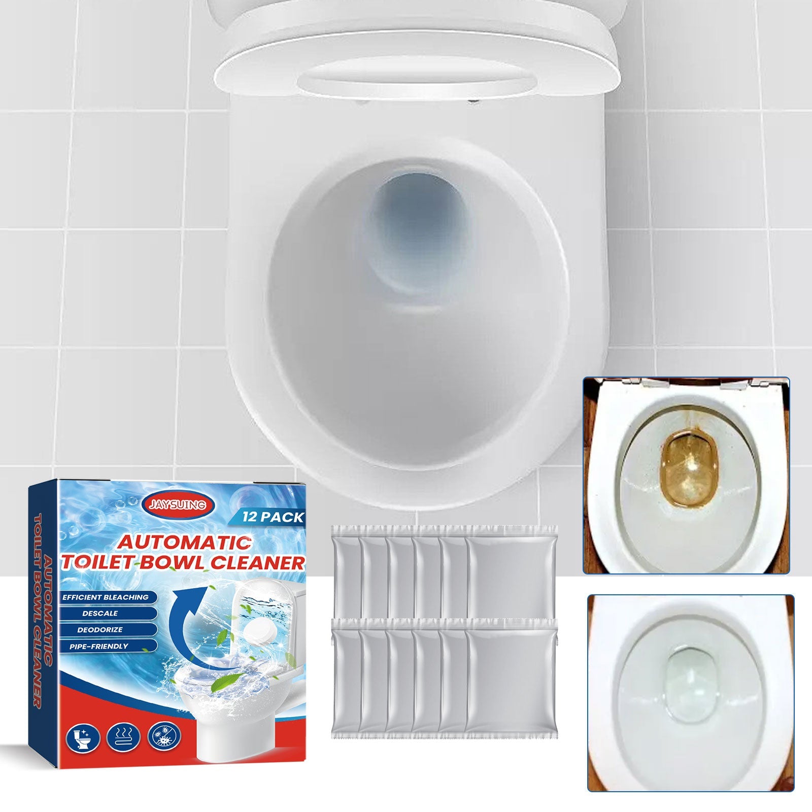 Toilet Cleaning Effervescent Tablet Household Descaling Deodorizing Odors Stains Toilet Stain Remover - DivineLink1 | Electronics, Fitness, Household Essentials | Shop