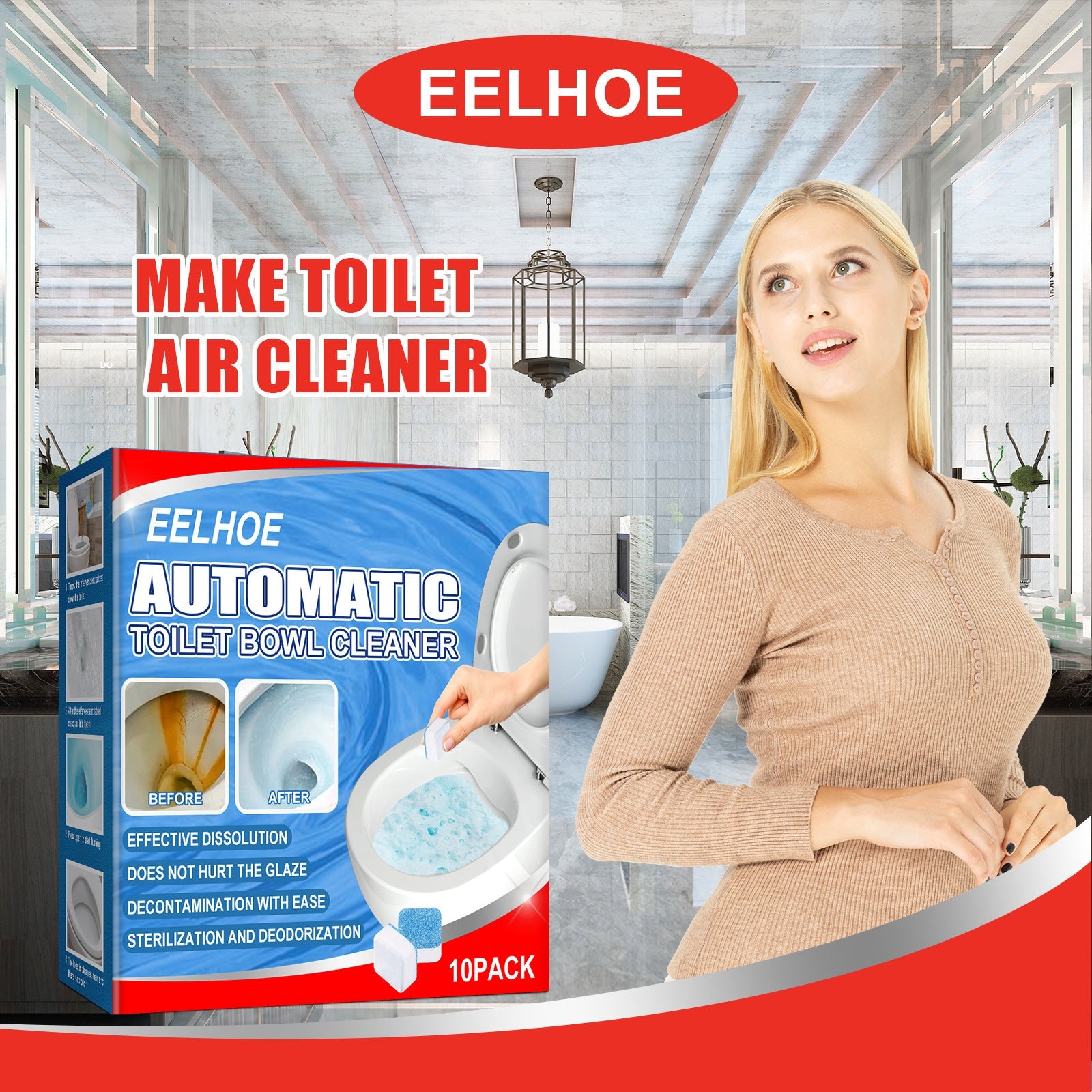Toilet Toilet Cleaning Tablet Toilet Block Deodorizing Urine Stains Cleaning Effervescent Tablet Sink Stain Removal Scent - DivineLink1 | Electronics, Fitness, Household Essentials | Shop